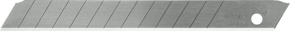 Лезвие для ножа Olfa OL-AB-50S сегментированные из нержавеющей стали, 9х80х0,38мм Лезвие для ножа Olfa OL-AB-50S сегментированные из нержавеющей стали, 9х80х0,38мм