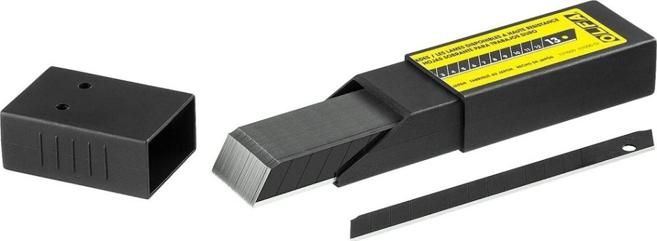 Лезвие для ножа Olfa OL-ABB-50B сегментированные black max, 9х80х0,38мм, 13 сегмен