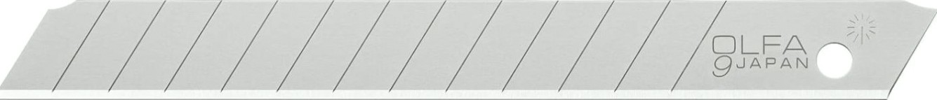 Лезвие для ножа Olfa OL-ASB-10 сегментированное, 9 мм, 10шт. Лезвие для ножа Olfa OL-ASB-10 сегментированное, 9 мм, 10шт.