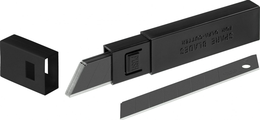 Лезвие для ножа Olfa OL-LBB-10 excel black сегментированное, 18 мм, 10шт.