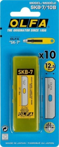 Лезвие для ножа Olfa OL-SKB-7/10B специальное, для SK-7, 12,5 мм, 10 шт