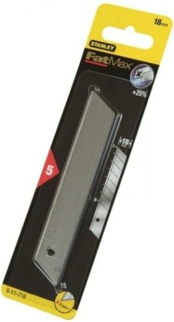 Лезвие для ножа STANLEY "FatMax®" ширина 18 мм, упаковка 5 шт. 0-11-718 [0-11-718]
