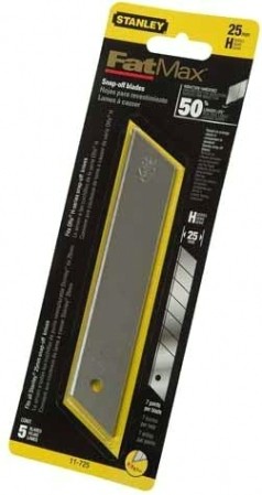 Лезвие для ножа STANLEY "FatMax®" ширина 25 мм, упаковка 5 шт. 0-11-725 [0-11-725]