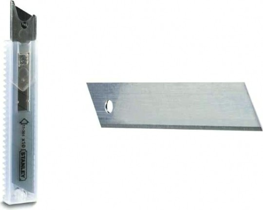 Лезвие для ножа STANLEY ширина 18 мм упаковка 10 шт. 0-11-301 [0-11-301]