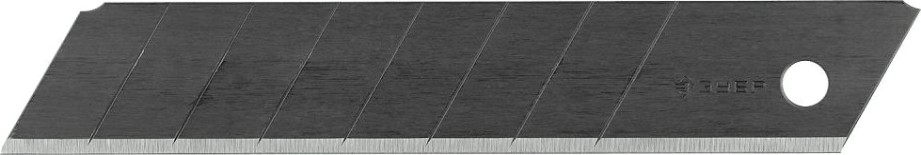Лезвие для ножа ЗУБР 09715-18-10 ЭКСПЕРТ 18 мм 10 шт. [09715-18-10]