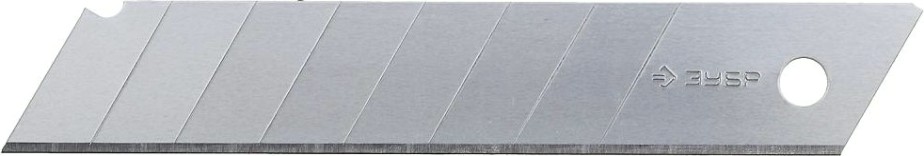 Лезвие для ножа ЗУБР ЭКСПЕРТ 18 мм "профессионал" сегментированные 10 шт. [09710-18-10]