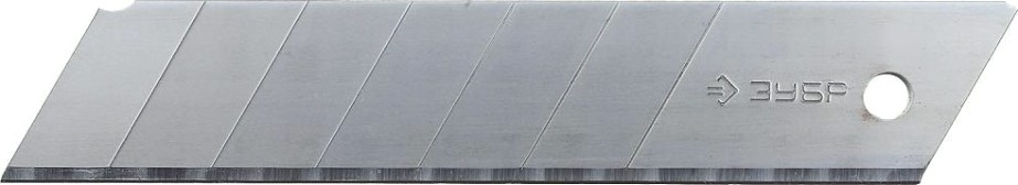 Лезвие для ножа ЗУБР ЭКСПЕРТ 25 мм "профессионал" сегментированные 5 шт. [09710-25-5]