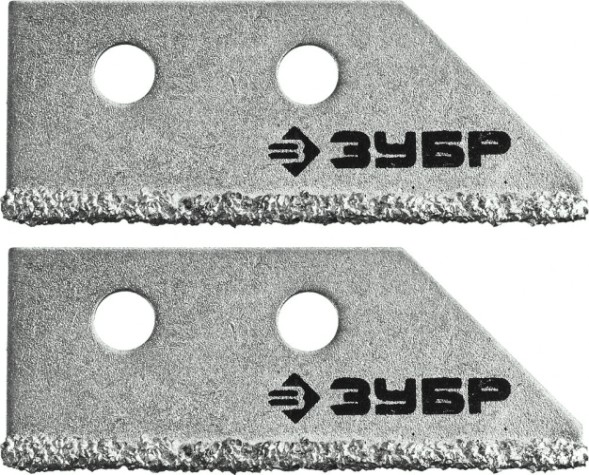 Лезвия сменные ЗУБР ЭКСПЕРТ с карбидным напылением для 33417, 2 шт [33417-S2]