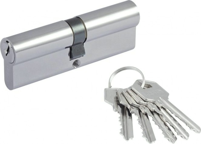 Личинка замка НОРА-М Л-90 (45-45) "Хром" [6642]