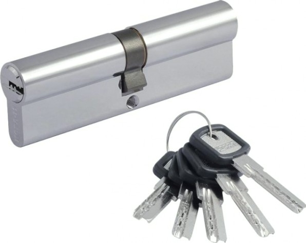 Личинка замка НОРА-М ЛПУ-100 (50-50) "Хром" [6634]