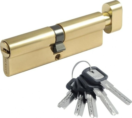 Личинка замка НОРА-М ЛПУВ-100 (50-50) с вертушкой "Золото" [7187]