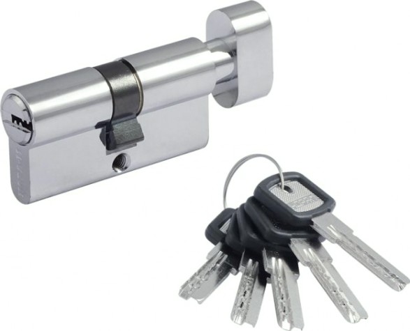 Личинка замка НОРА-М ЛПУВ-60 (30-30) с вертушкой "Хром" [5357]