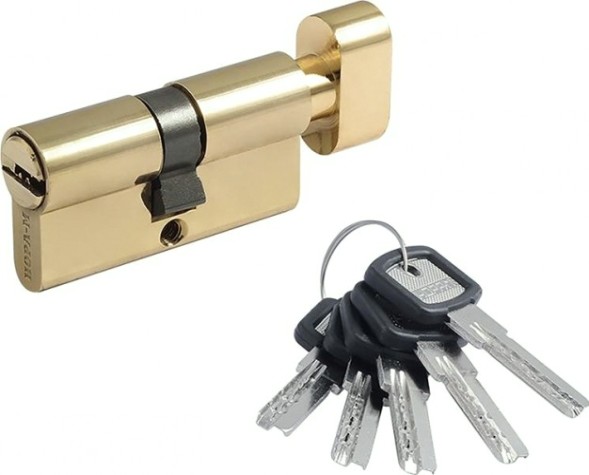 Личинка замка НОРА-М ЛПУВ-60 (30-30) с вертушкой "Золото" [5354]