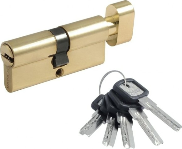 Личинка замка НОРА-М ЛПУВ-70 (35-35) с вертушкой "Золото" [5358]