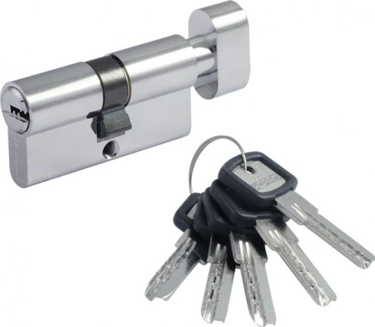 Личинка замка НОРА-М ЛПУВ.УК-60 (30-30) с вертушкой "Хром" [14988]