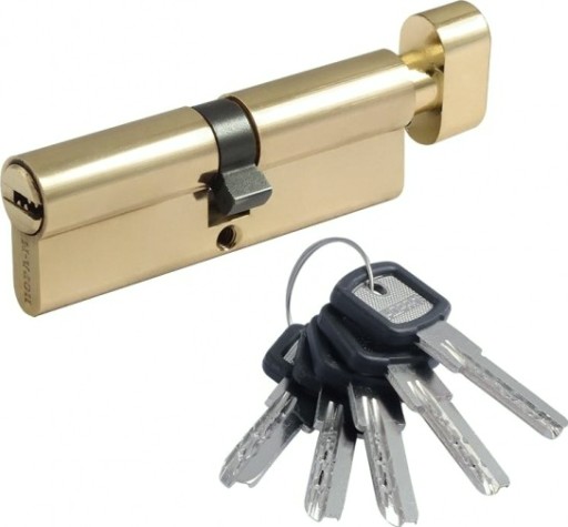 Личинка замка НОРА-М ЛПУВ.УК-90 (45-45) с вертушкой "Латунь" [14872]