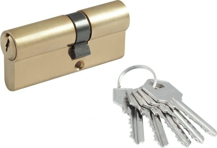 Личинка замка НОРА-М ЛУ-70 (40-30) ассиметр. "Латунь" [12674]