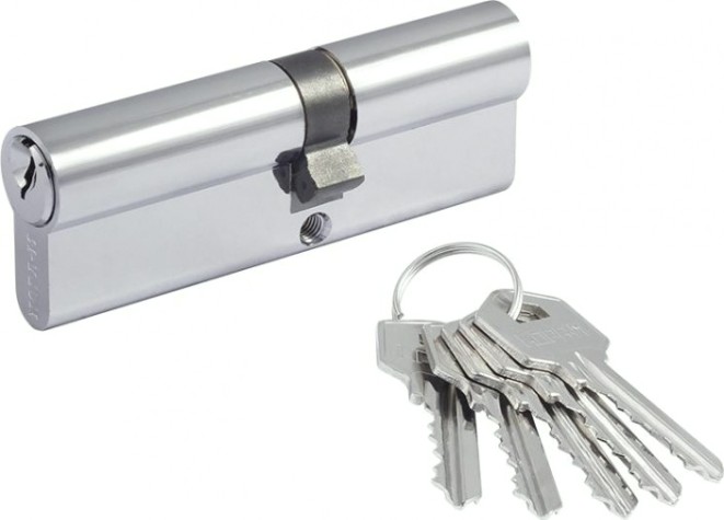 Личинка замка НОРА-М ЛУ-90 (50-40) ассиметр. "Хром" [12679]