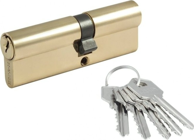 Личинка замка НОРА-М ЛУ-90 (50-40) ассиметр. "Латунь" [12678]