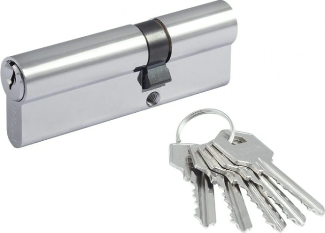 Личинка замка НОРА-М ЛУ-90 (55-35) ассиметр. "Хром" [11868]