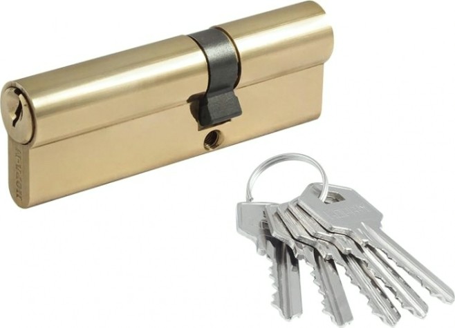 Личинка замка НОРА-М ЛУ-90 (55-35) ассиметр. "Латунь" [11867]