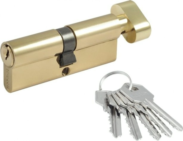 Личинка замка НОРА-М ЛУВ-70 (35-35) с вертушкой "Золото" [5334]