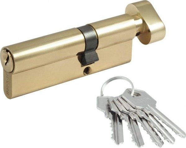 Личинка замка НОРА-М ЛУВ-90 (55-35в) асимметр. с вертушкой "Золото" [11869]