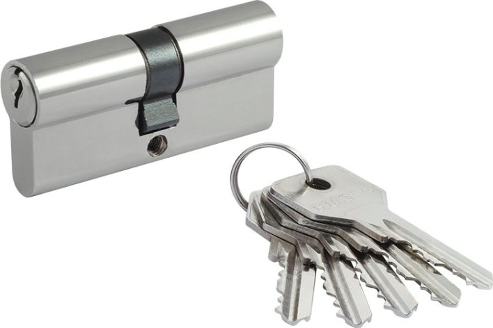 Личинка замка НОРА-М STD Al Л-70 (35-35) "Хром" [15275]