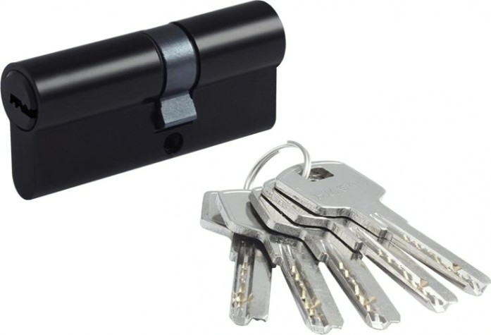 Личинка замка НОРА-М STD Al Л-70 (40-30) ассиметр. "Черная" [19042]