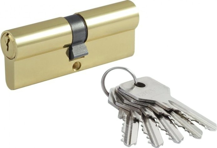 Личинка замка НОРА-М STD Al Л-80 (40-40) "Золото" [15276]