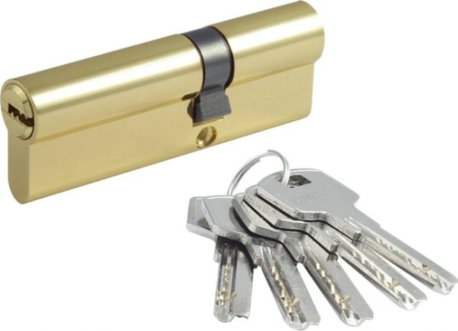 Личинка замка НОРА-М STD Al Л-90 (55-35) ассиметр. "Золото" [19054]