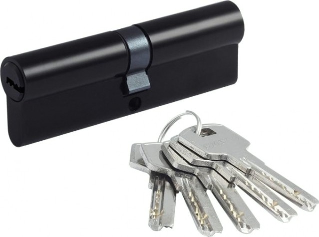 Личинка замка НОРА-М STD Al ЛП-100 (50-50) "Черная" [19063]