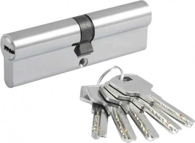 Личинка замка НОРА-М STD Al ЛП-100 (50-50) "Хром" [19062]
