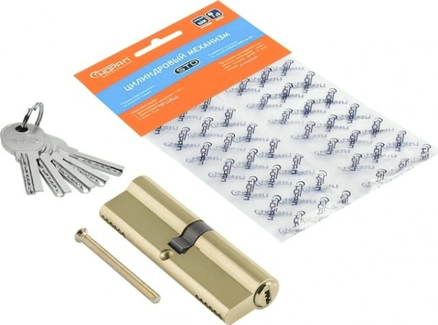 Личинка замка НОРА-М STD Al ЛП-100 (50-50) "Золото" [19061]
