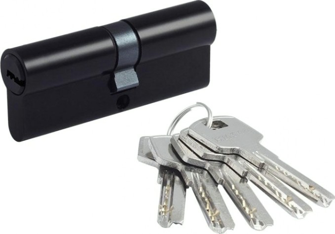 Личинка замка НОРА-М STD Al ЛП-80 (40-40) "Черная" [19044]