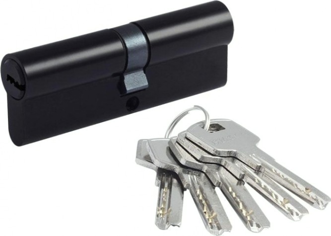 Личинка замка НОРА-М STD Al ЛП-90 (45-45) "Черная" [19050]