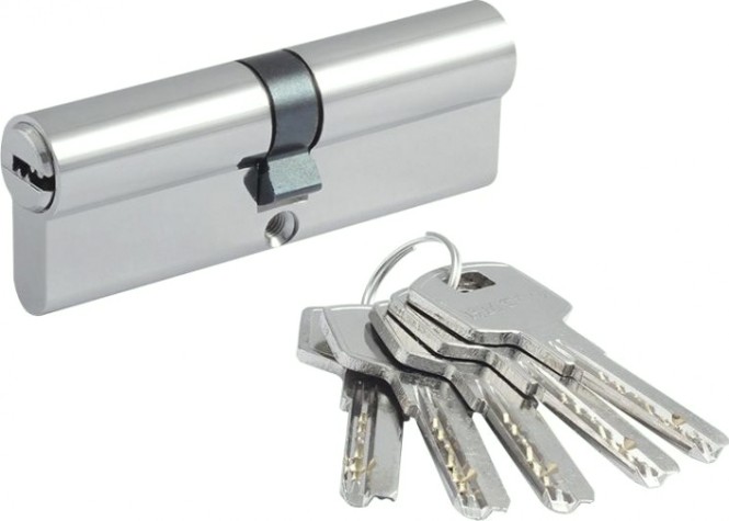 Личинка замка НОРА-М STD Al ЛП-90 (45-45) "Хром" [19049]