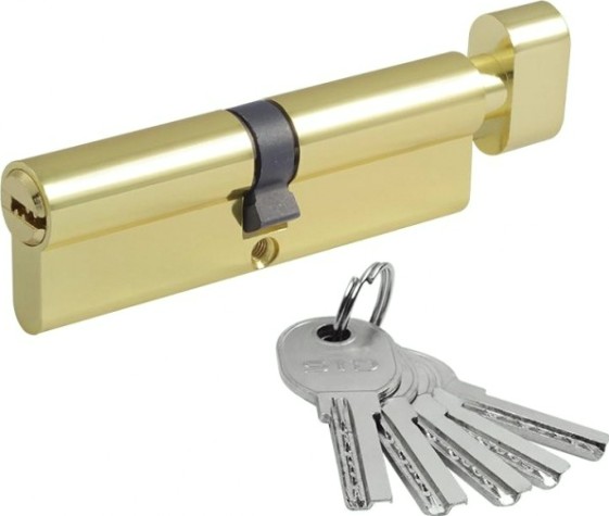 Личинка замка НОРА-М STD Al ЛПВ-100 (50-50) с вертушкой "Золото" [19080]
