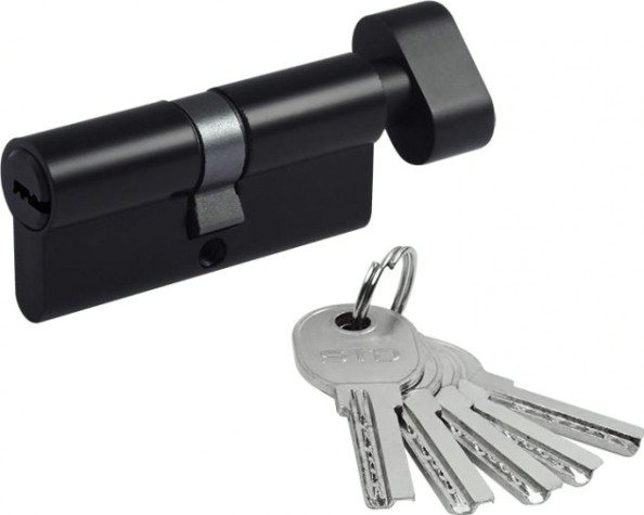 Личинка замка НОРА-М STD Al ЛПВ-70 (35-35) с вертушкой "Черная" [19067]