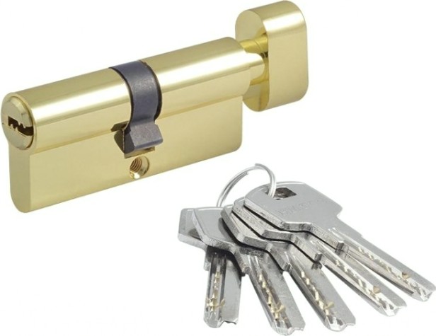 Личинка замка НОРА-М STD Al ЛПВ-70 (35-35) с вертушкой "Золото" [16559]