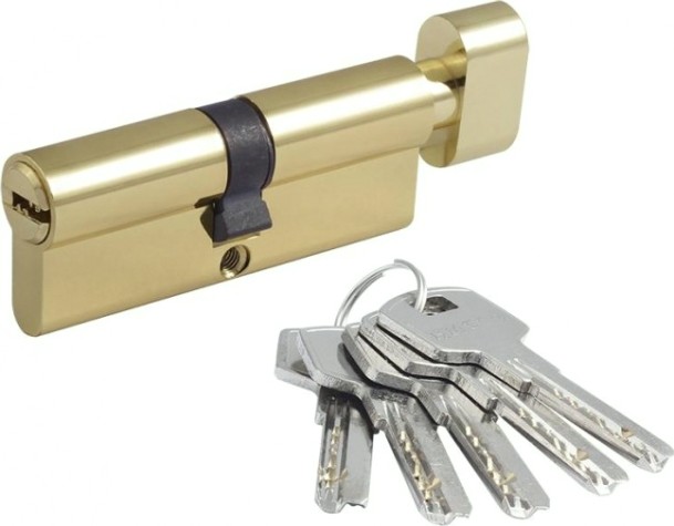 Личинка замка НОРА-М STD Al ЛПВ-80 (40-40) с вертушкой "Золото" [16560]