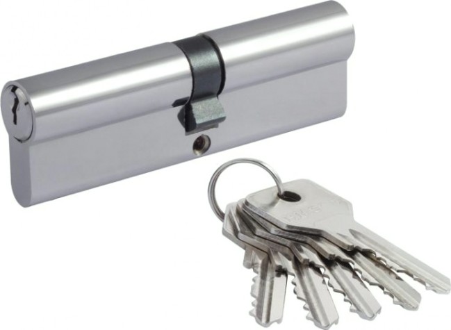 Личинка замка НОРА-М STD Z Л-100 (50-50) "Хром" [19014]