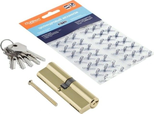 Личинка замка НОРА-М STD Z Л-100 (50-50) "Золото" [19013]