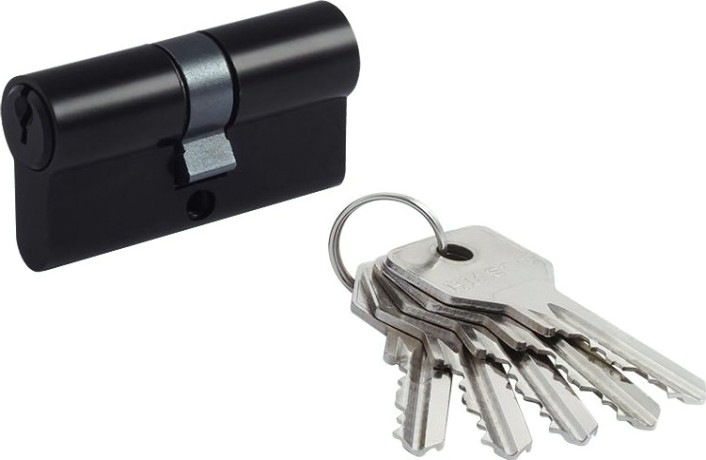 Личинка замка НОРА-М STD Z Л-60 (30-30) "Черная" [18569]