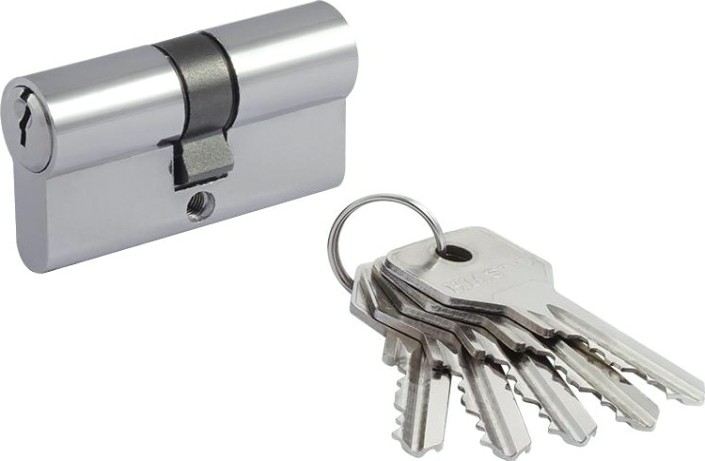 Личинка замка НОРА-М STD Z Л-60 (30-30) "Хром" [15203]