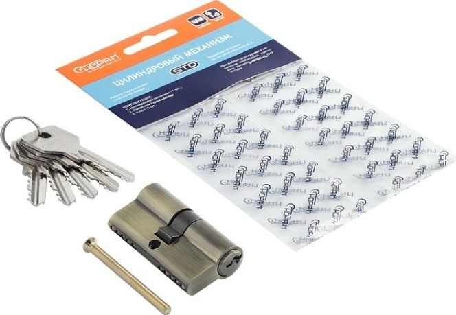 Личинка замка НОРА-М STD Z Л-60 (30-30) "Старая бронза" [15543]