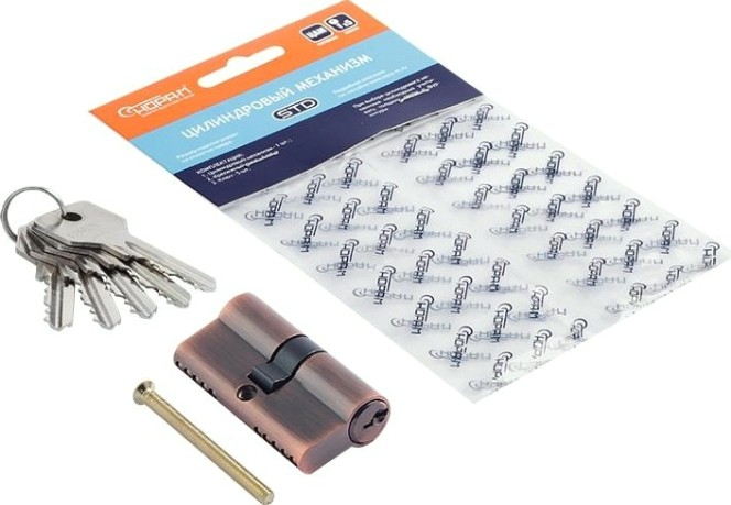 Личинка замка НОРА-М STD Z Л-60 (30-30) "Старая медь" [16552]