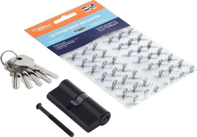 Личинка замка НОРА-М STD Z Л-70 (35-35) "Черная" [18570]