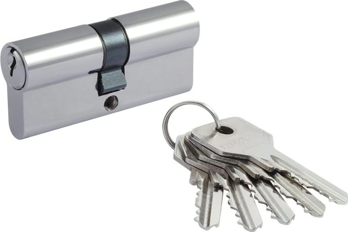 Личинка замка НОРА-М STD Z Л-70 (35-35) "Хром" [15281]