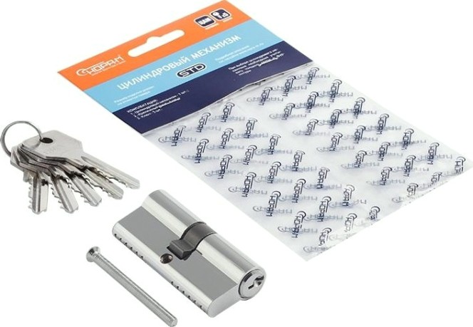 Личинка замка НОРА-М STD Z Л-70 (35-35) "Хром" [15281]